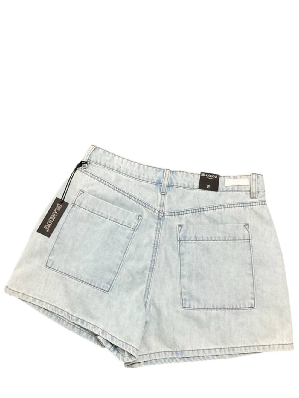 BLANK NYC Women’s Denim Shorts Light Wash Denim Drawstring Shorts Size 30 NWT - Picture 4 of 13
